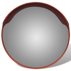 vidaXL Convex Traffic Mirror PC Plastic Orange 45 cm Outdoor