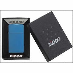 Zippo Slim Windproof Lighter, 20494 (High Polish Blue)
