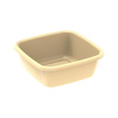 Cosmoplast Square Plastic Basin Tub (6 L, Ivory)