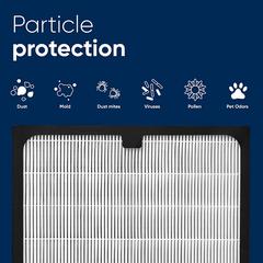 Blueair Air Purifier Particle Filter For Classic 200/300 Series, F200300PA (White)