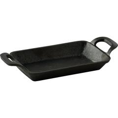 Masterpro Cook And Share Cast Iron Baking Pan W/Wooden Under Liner (Rectangle, 17 x 10 cm)
