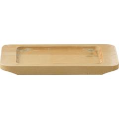 Masterpro Cook And Share Cast Iron Baking Pan W/Wooden Under Liner (Rectangle, 17 x 10 cm)