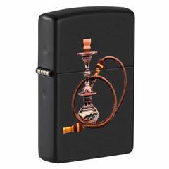Zippo Modern Hookah Design Windproof Lighter, CI405079 218 (Black Matte)