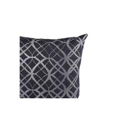 Pan Emirates Caitlin 2-Piece Foil Printed Filled Cushion Set (45 x 45 cm, Silver)
