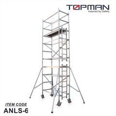 Topman Aluminum Narrow Ladder Frame Scaffolding, ANLS-5 (180 x 80 x 500 cm)
