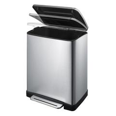 EKO Stainless Steel E-Cube Step Trash Bin W/Pedal (50 L)