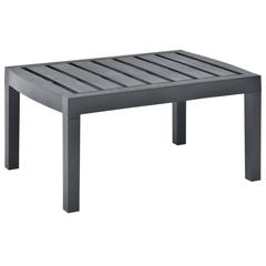 vidaXL Plastic Garden Table (78 x 55 x 38 cm, Anthracite)