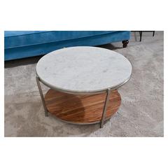 Pan Emirates Adriel Metal & Marble Coffee Table (89 x 89 x 46 cm)