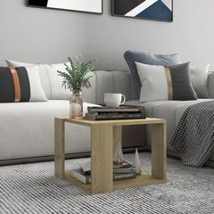 vidaXL Engineered Wood Coffee Table (40 x 40 x 30 cm, Sonoma Oak)