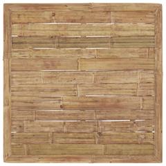 طقم كنب حديقة خيزران 5 قطع مع وسائد لون أبيض كريمي فيدا إكس إل (65 × 70 × 60 سم)