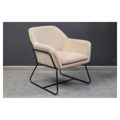 Pan Emirates Ixatos Velvet Fabric & Metal Accent Chair (73 x 74 x 81 cm)