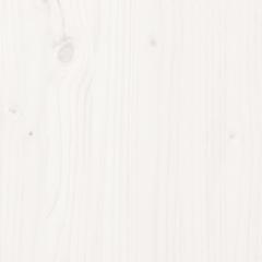 vidaXL Bed Frame Solid Wood Pine 6FT Super King (White, 180 x 200 cm)