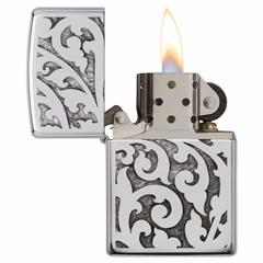 Zippo Elegant Filigree Windproof Lighter, 28530 (Chrome)