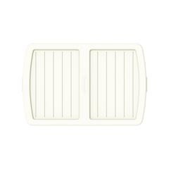 Cosmoplast Clear Plastic Underbed Storage Box W/Wheels & Lockable Lid (25 L, Off White)