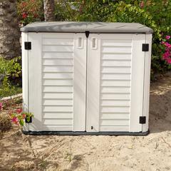 Cameltough HDPE Heavy Duty Outdoor Storage Cabinet W/Shelf (772 L)