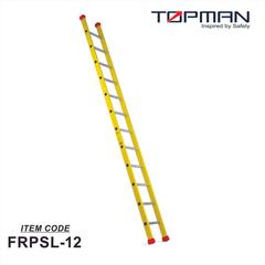 Topman Fiberglass Straight 12-Step Ladder, FRPSL-12 (350 x 40 x 360 cm)