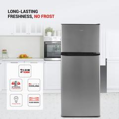 AFRA Japan Freestanding Double-Door Refrigerator, AF-3400RFSS (340 L)