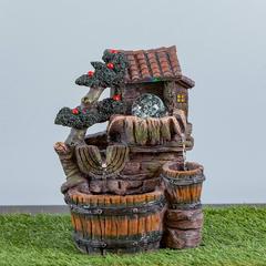 Danube Home Geomantic Polyresin Fountain (22 x 15 x 29 cm)