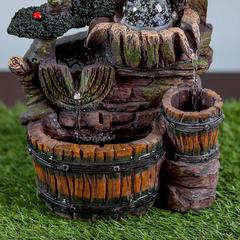 Danube Home Geomantic Polyresin Fountain (22 x 15 x 29 cm)