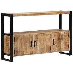 vidaXL Solid Mango Wood Side Cabinet (120 x 30 x 75 cm, Brown)