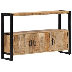 vidaXL Solid Mango Wood Side Cabinet (120 x 30 x 75 cm, Brown)