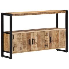 vidaXL Solid Mango Wood Side Cabinet (120 x 30 x 75 cm, Brown)