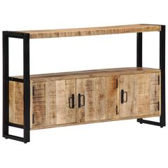 vidaXL Solid Mango Wood Side Cabinet (120 x 30 x 75 cm, Brown)