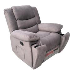 Danube Home Mina 1-Seater Fabric Recliner W/Cupholder & Pockets (97 x 94 x 104 cm)