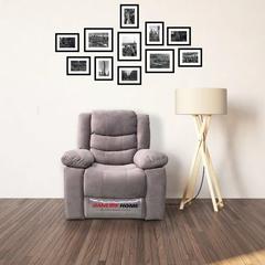 Danube Home Mina 1-Seater Fabric Recliner W/Cupholder & Pockets (97 x 94 x 104 cm)