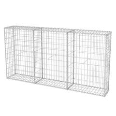 vidaXL Galvanised Steel Gabion Basket (200 x 30 x 100 cm)