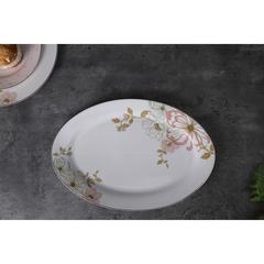 Pan Emirates Camellia New Bone China Oval Platter (36 cm)