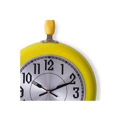 Pan Emirates Gusto Kitchen Wall Clock (30 x 5 x 48 cm, Yellow)