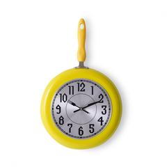 Pan Emirates Gusto Kitchen Wall Clock (30 x 5 x 48 cm, Yellow)