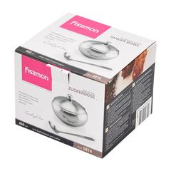 Fissman Stainless Steel Sugar Bowl W/Steel Lid & Spoon (460 ml)