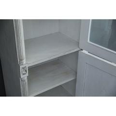 Pan Emirates New Paris Curio Wood & Glass 2-Door Cabinet (71 x 43 x 201 cm)
