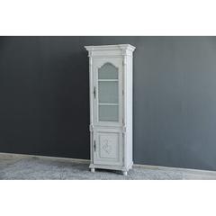 Pan Emirates New Paris Curio Wood & Glass 2-Door Cabinet (71 x 43 x 201 cm)