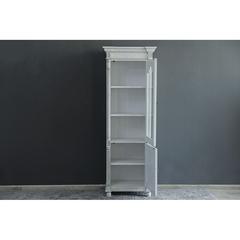 Pan Emirates New Paris Curio Wood & Glass 2-Door Cabinet (71 x 43 x 201 cm)