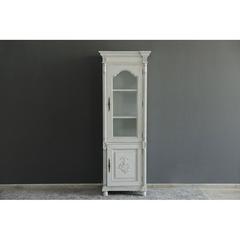 Pan Emirates New Paris Curio Wood & Glass 2-Door Cabinet (71 x 43 x 201 cm)