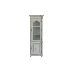 Pan Emirates New Paris Curio Wood & Glass 2-Door Cabinet (71 x 43 x 201 cm)