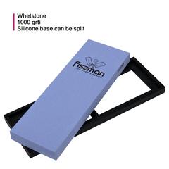 Fissman Corundum 1000-Grit Whetstone W/Silicone Base (18 cm)