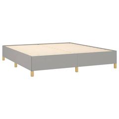 vidaXL Bed Frame 6FT Super King Fabric (Light Grey, 180 x 200 cm)