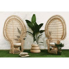 PAN Emirates Lambert Peacock Rattan Chair (152 x 72 x 215 cm)