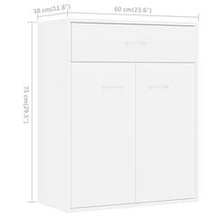 vidaXL Sideboard White 60x30x75 cm Engineered Wood