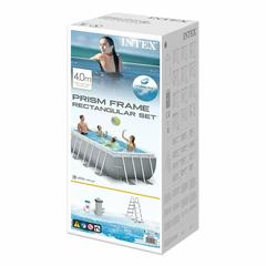 Intex Prism Frame Rectangular Pool W/Filter Pump (4 x 2 x 1 m)