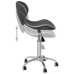 vidaXL Swivel Dining Chairs 4 pcs Grey Faux Leather