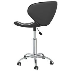 vidaXL Swivel Dining Chairs 4 pcs Grey Faux Leather