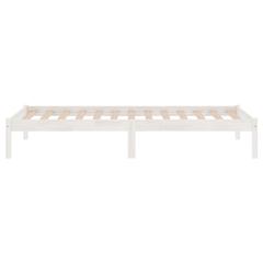 vidaXL Bed Frame White Solid Wood Pine (90 x 200 cm)
