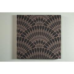 PAN Emirates Flappy Printed Canvas Wall Art (50 x 50 cm, Brown)