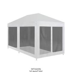 vidaXL Party Tent with 6 Mesh Sidewalls 6x3 m