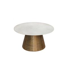 Pan Emirates Brizza Metal & Marble Coffee Table (101 x 101 x 49 cm)